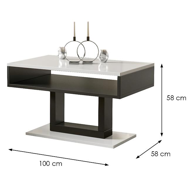 Couchtisch Tilo 100 weiß glänzend