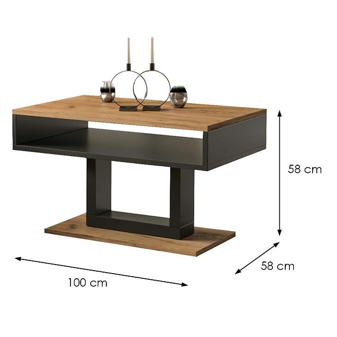 Couchtisch Tilo 100 eiche złoty craft