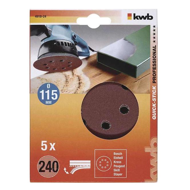 Perforiertes Schleifpapier für exkl. Schleifer 115 k240 sb