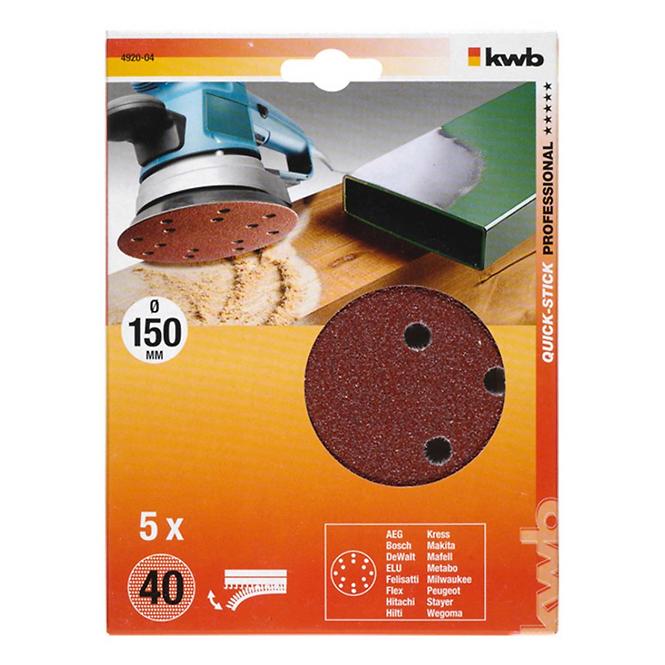 Schleifpapier für exc. Schleifer 150 K40 SB,2