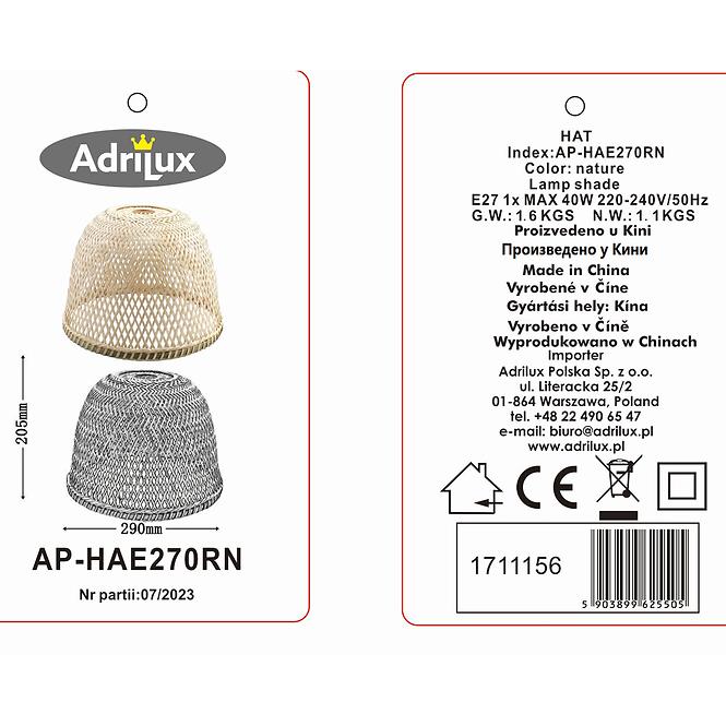 Lampe Hat AP-HAE270RN D29