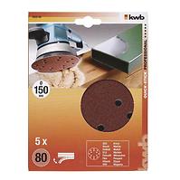 Perforierter Schnitt. Papier für exc. Schleifer 150 K80 SB