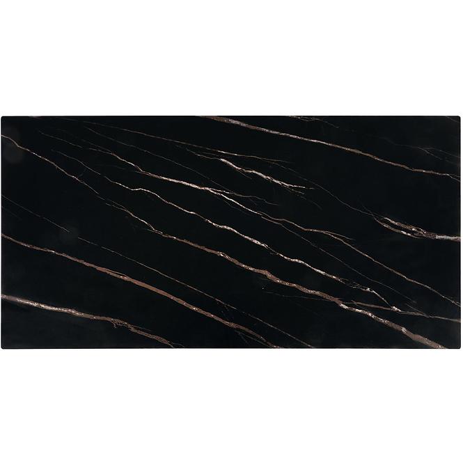 Couchtisch Ramona schwarz Marmor/nuss 121
