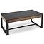 Couchtisch Ramona schwarz Marmor/nuss 121,2