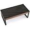 Couchtisch Ramona schwarz Marmor/nuss 121,3