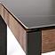 Couchtisch Ramona schwarz Marmor/nuss 121,8