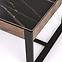 Couchtisch Ramona schwarz Marmor/nuss 121,9
