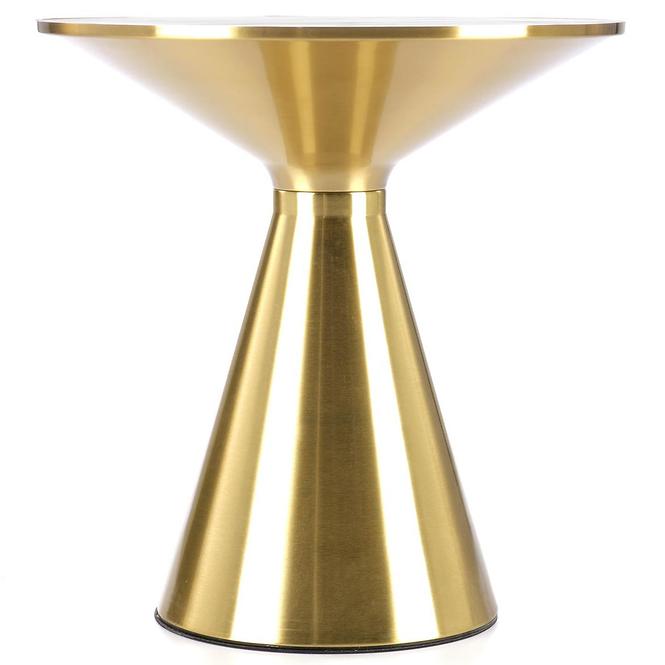 Couchtisch Tribeca weiß Marmor/gold 50