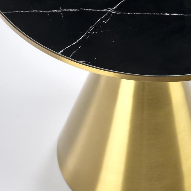 Couchtisch Tribeca schwarz Marmor/gold 50