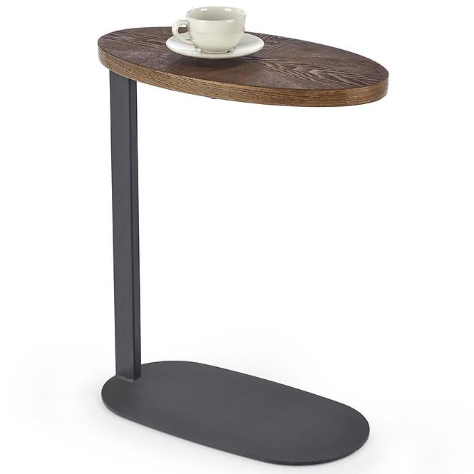 Couchtisch Delphi nuss/schwarz 48