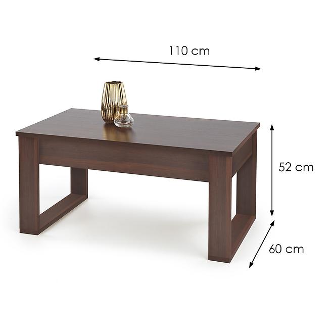 Couchtisch Nea mit Schubladen nuss 110