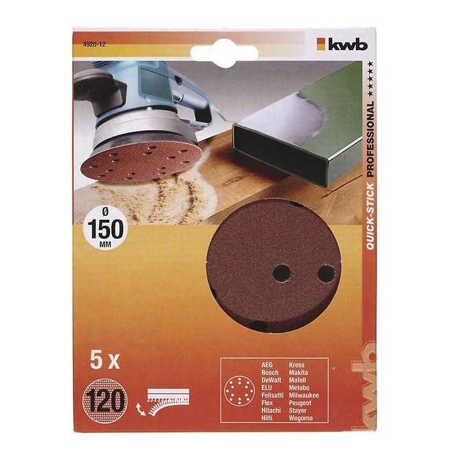Perforiertes Schleifpapier für exkl. Schleifer 150 K120 SB