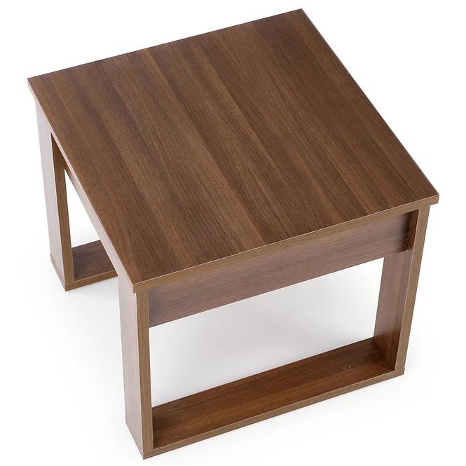 Couchtisch Nea quadratisch mit Schubladen nuss 60