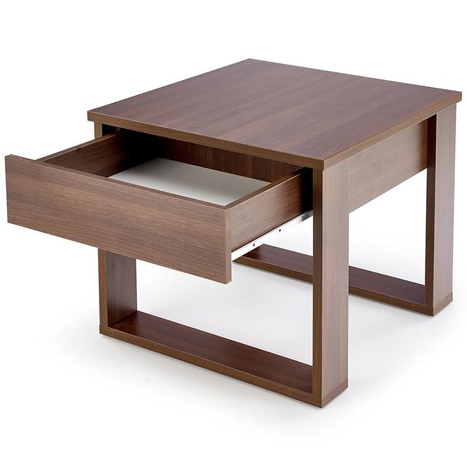 Couchtisch Nea quadratisch mit Schubladen nuss 60