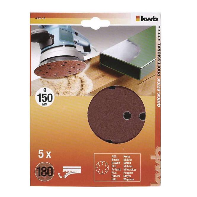 Perforiertes Schleifpapier für exkl. Schleifer 150 K180 SB