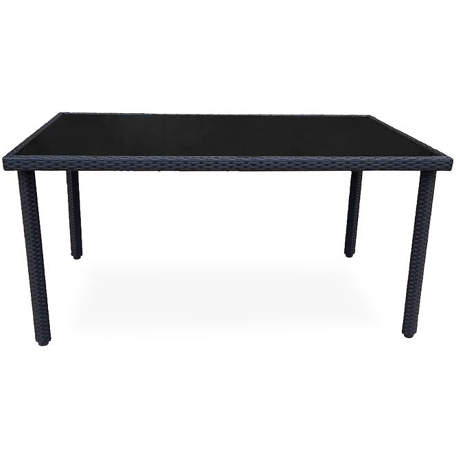 Tisch Technorattan Dandy 150x90 schwarz