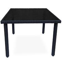Tisch Technorattan Dandy 90x90 schwarz