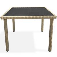 Tisch Technorattan Dandy 90x90 natürliche