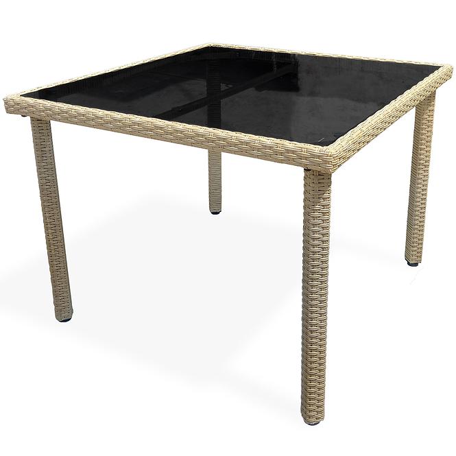 Tisch Technorattan Dandy 90x90 natürliche