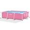 Pool mit Metallkonstruktion rechteckig 2,2x1,5x0,6 m PINK 28266NP