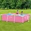Pool mit Metallkonstruktion rechteckig 2,2x1,5x0,6 m PINK 28266NP,3