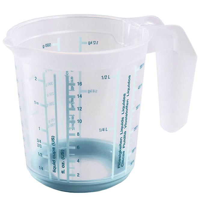 Messbecher mit rutschfestem Boden, Blau 10,5x11,5 0,5 l