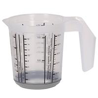 Messbecher mit rutschfestem Boden, Blau 10,5x11,5 0,5 l