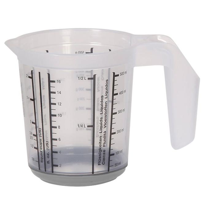 Messbecher mit rutschfestem Boden, Blau 10,5x11,5 0,5 l