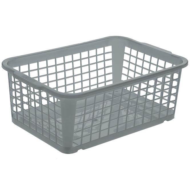 Wäschekorb stapelbar groß 30x20 Crystal Grey (Transparent)