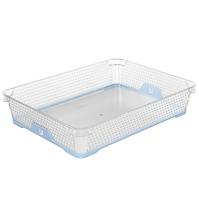 Korb mit rutschfestem Boden A4 Blau 36x26,5x7