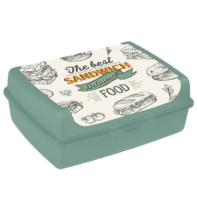 Jausenbox Deco-Click-Box Midi green 17x13x7 1 l