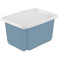 Aufbewahrungsbox mit Deckel Blau 45x35x27 30 l