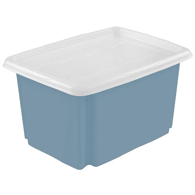 Aufbewahrungsbox mit Deckel Blau 45x35x27 30 l