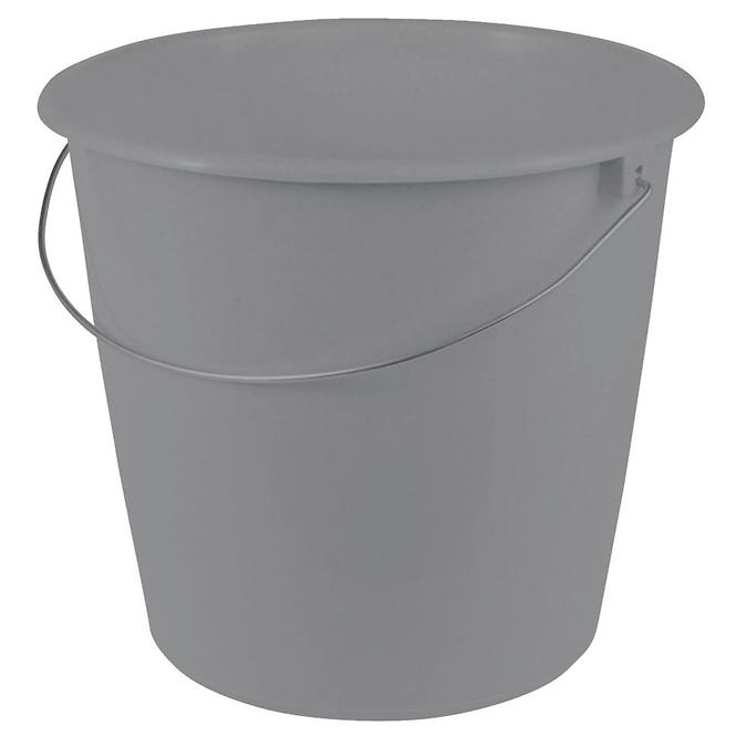 Eimer mit Metallbügel 10 l Grau 28,5x26