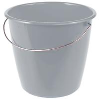 Eimer mit Metallbügel 5 l Grau 24x20