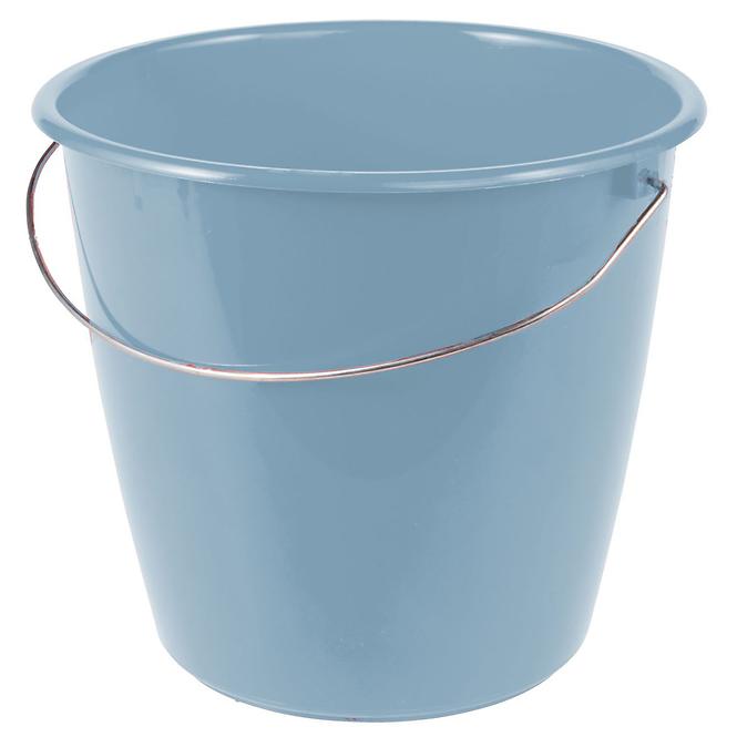 Eimer mit Metallbügel 5 l Blau 24x20