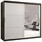 Schrank Amiro 2 200 schwarz/weiß