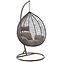 Gartenhängesessel Izeda braun + Kissen,3
