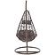 Gartenhängesessel Murcia braun + Kissen,4