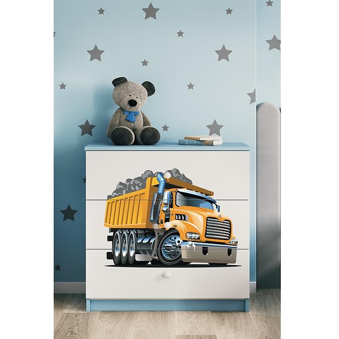 Kinderkommode Babydreams Blau - Lastwagen