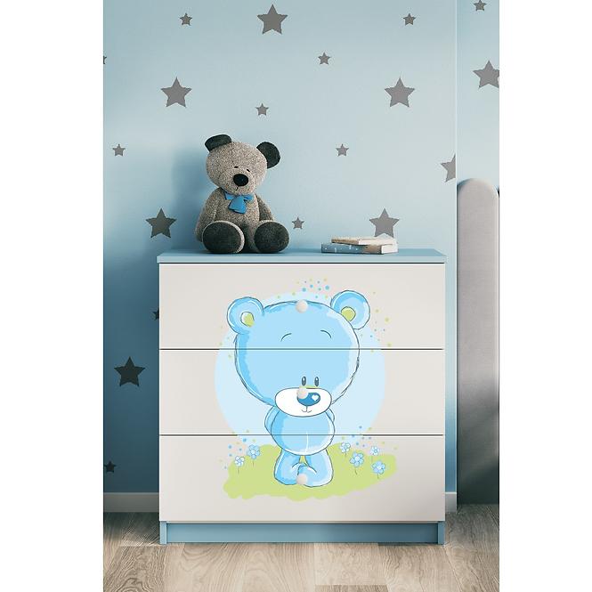 Kinderkommode Babydreams Blau - Blauer Bär