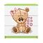 Kinderkommode Babydreams Grün - Bär mit Blumen