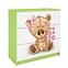 Kinderkommode Babydreams Grün - Bär mit Blumen,3