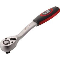 Ratsche mit Hebel 12,5 mm (1/2”) Chrom-Vanadium ergonom., rutschf.