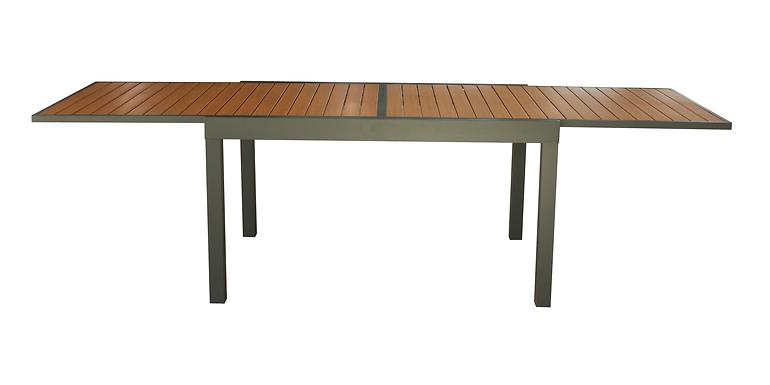 Ausziehbarer Gartentisch aus Metall Polywood XT1331P
