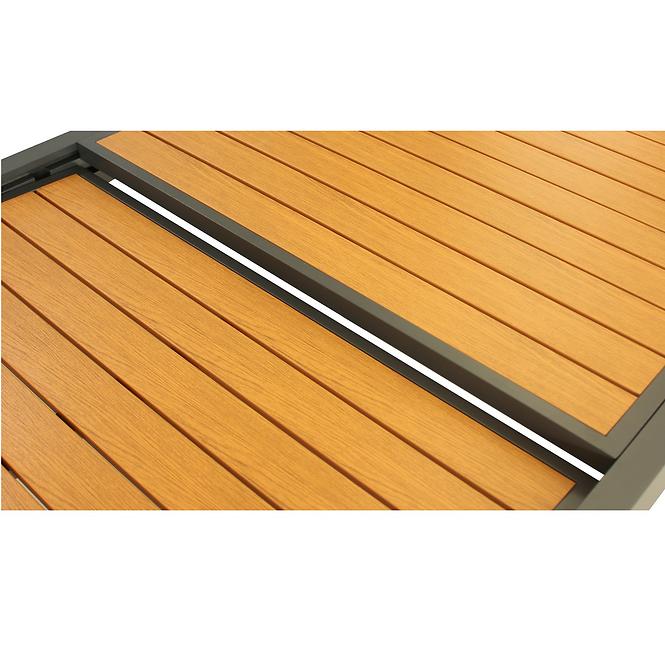 Ausziehbarer Gartentisch aus Metall Polywood XT1331P