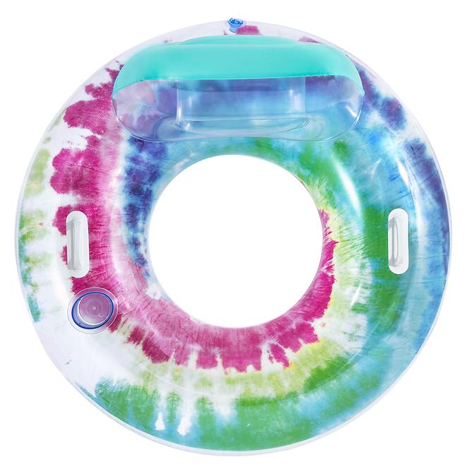 87XA PLOVACÍ KOLO TIE DYE DELUXE 1.18X1.17M 43637
