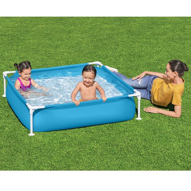 Kinderpool mit Metallkonstruktion 1,22 x 1,22 x 0,3 m 56217