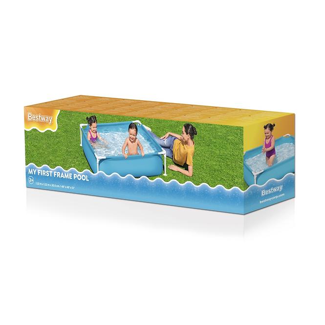 Kinderpool mit Metallkonstruktion 1,22 x 1,22 x 0,3 m 56217