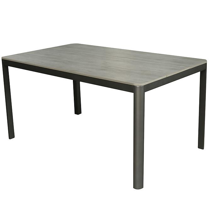 Gartentisch Alu/Pollywood 180 x 100 x 74 cm Grau